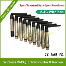 DHL/EMS Беспроводной передатчик и приемник Беспроводной dmx512 консоли led moving головной свет беспроводной набор