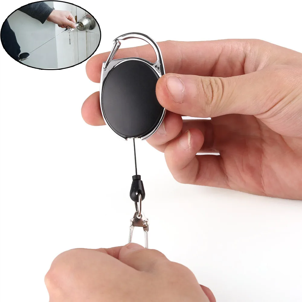 Buy Metal Retractable Key Chain Card Badge Holder