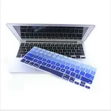 Gradual Blue Silicone Laptop keyboard Skin Protector Cover film Guard for Apple Macbook Pro Air Retina