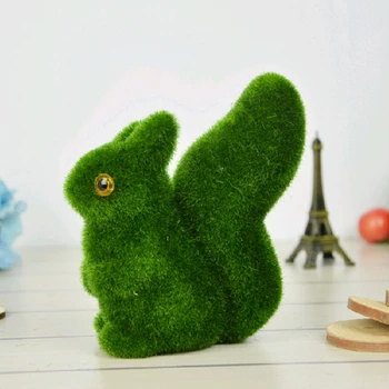 

Artificial grass Turf Small Cute Animals Decorations Reduce the eye Fatigue squirrel toy decorations Artwork Handiwork Handmade