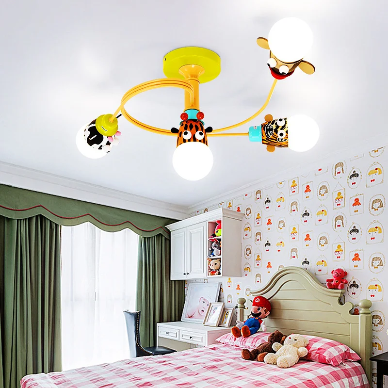 

country modern Nordic cartoon dome light lamps and lanterns of boys and girls bedroom kindergarten children room