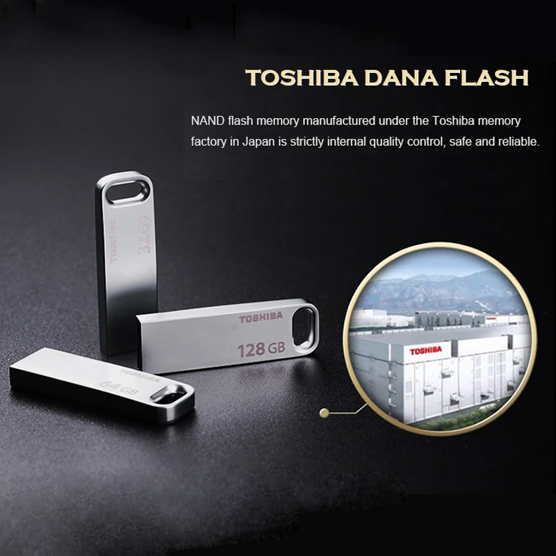 TOSHIBA USB флеш-накопитель USB3.0 U363 32 Гб usb флешка 64 Гб chiavetta usb 128 ГБ металлическая Водонепроницаемая ручка-накопитель устройство для хранения pendriv