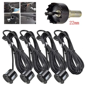 

4 Sensors Buzzer 22mm Car Parking Sensor Kit Reverse Backup Radar Sound Alert Indicator Probe System