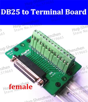 

DB25 horizontal to Terminal adapter plate DR25 female terminal breakout PCB board Din Rail mounting wholesale