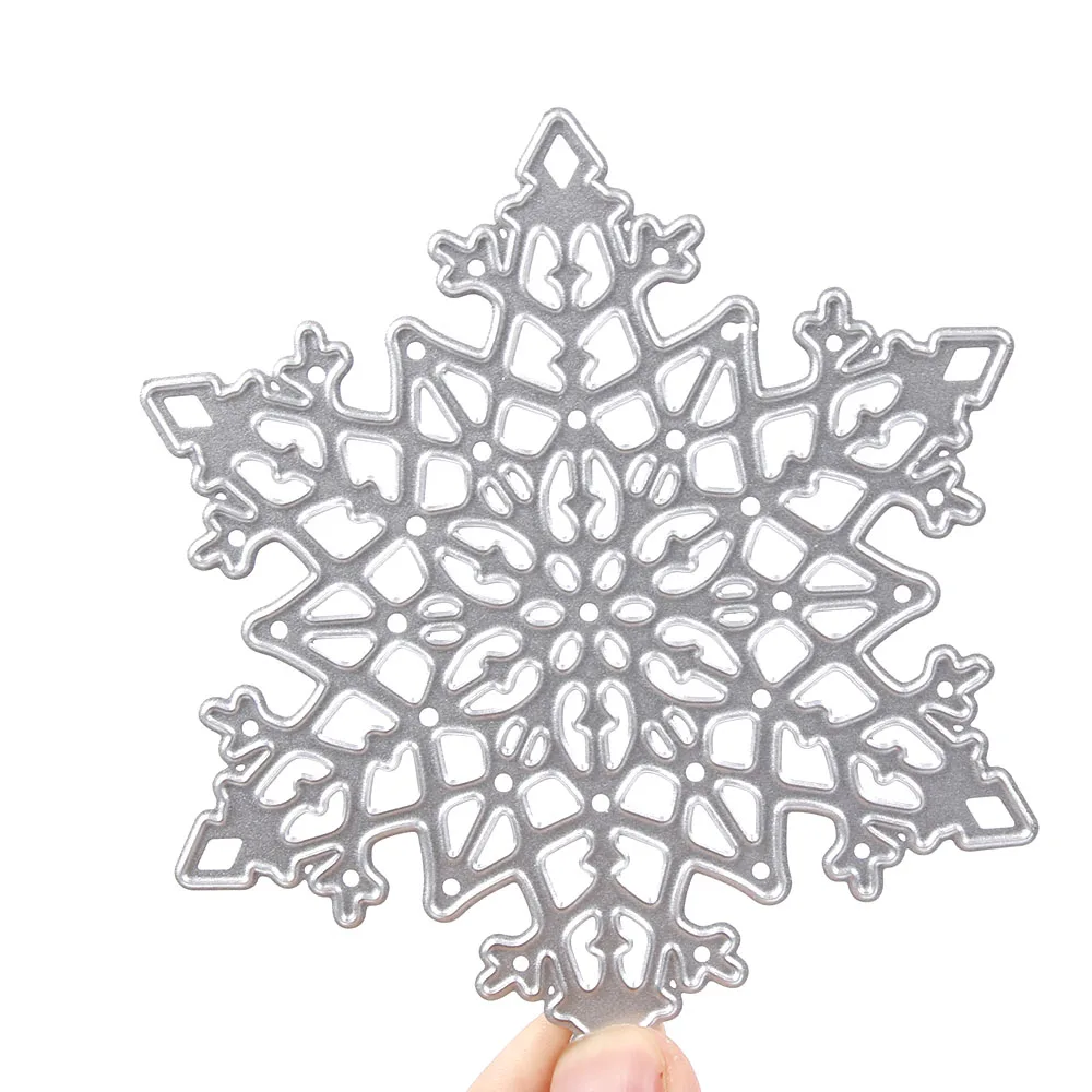 

Christmas Snowflake Metal Cutting Dies Stencils for Scrapbooking Album Paper Card Diary Hand Craft Template Decorative