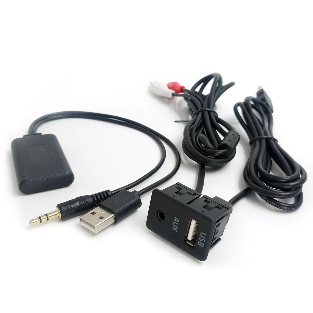 Universal Car CD Changer RCA Port To AUX USB Wireless Bluetooth Model Audio Receiver Adapter Cable  (5)