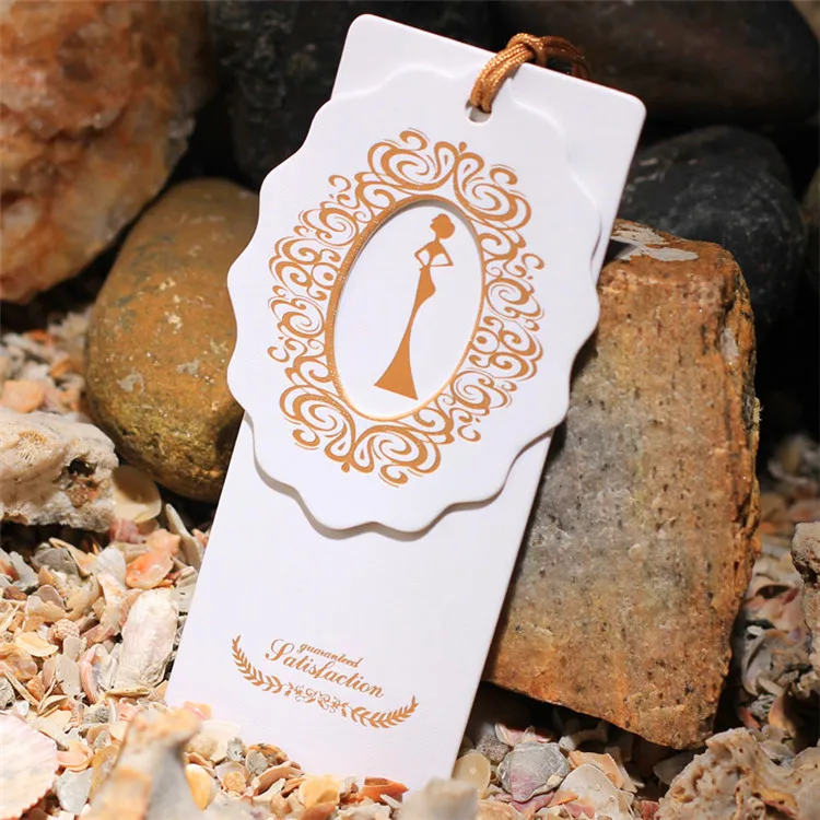 

Free shipping customized high quality hot gold stamping tags, silk screen printing tags, special-shape labels tags