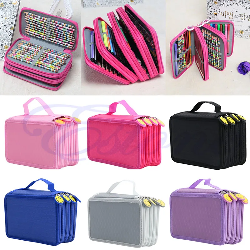 

Portable Colors Drawing Sketching Pencils Pen Case Holder Bag for 72Pcs Pencils Better