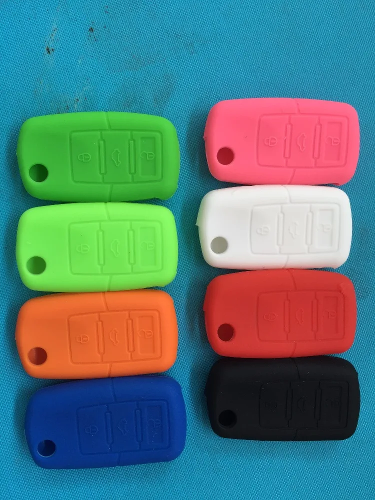 Pusakieyy1pc новый силиконовый для VW Golf Transporter Passat Skoda Superb Octavia Fabia 3 кнопочный мягкий