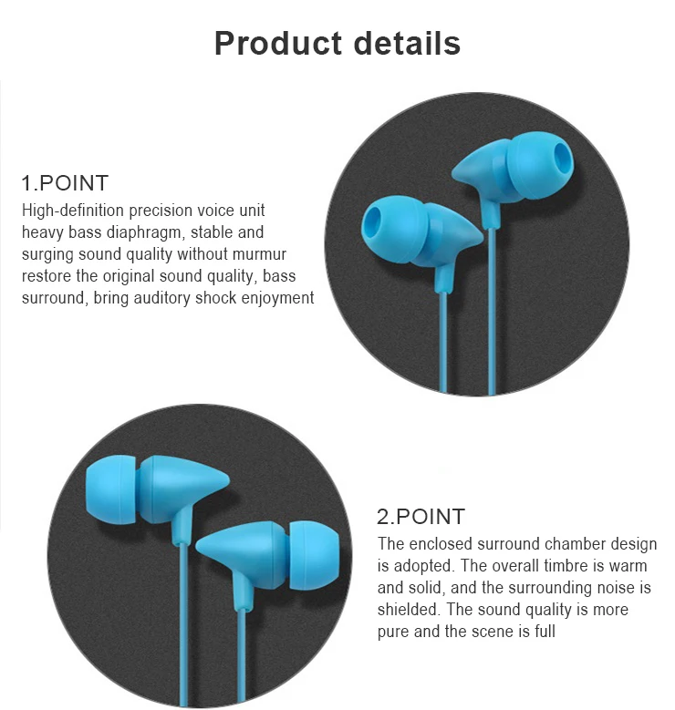 CHYI Earphone Universal 3.5 mm Headset Gamer Gaming Earbuds Control Button With Mic For PC MP3 MP4 Iphone Xiaomi Earphones