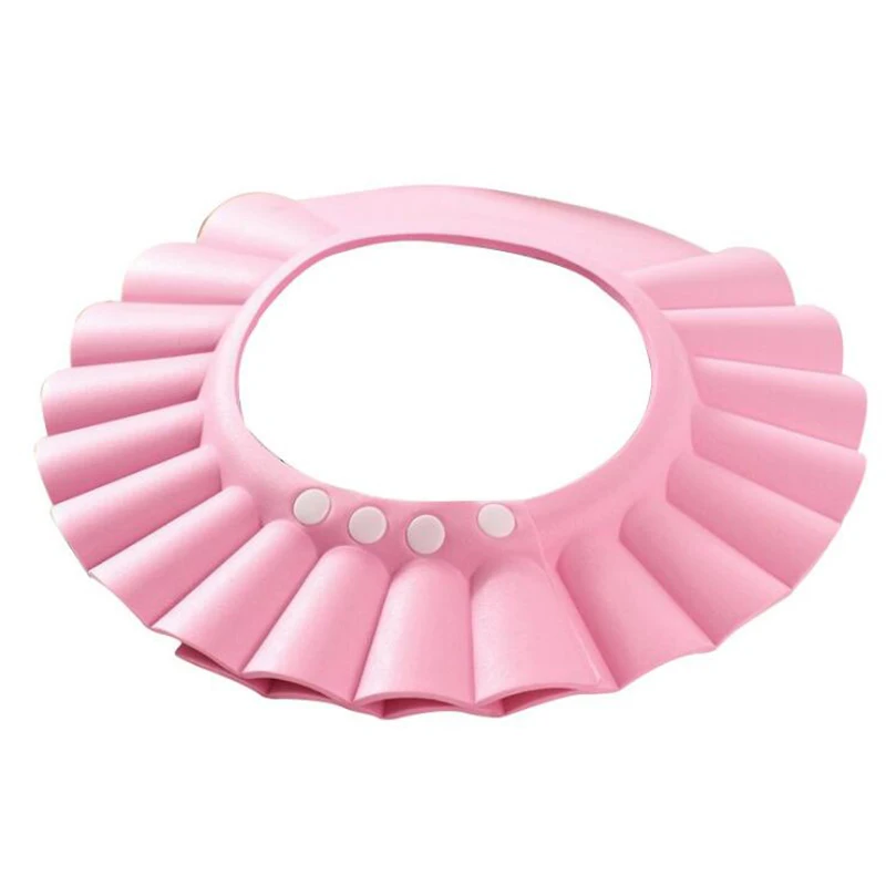 Adjustable baby Shower Cap Child Shampoo Caps Kid Bathing Waterproof Shield Hats Resizable Hat 3 Colors Shampoo Cap