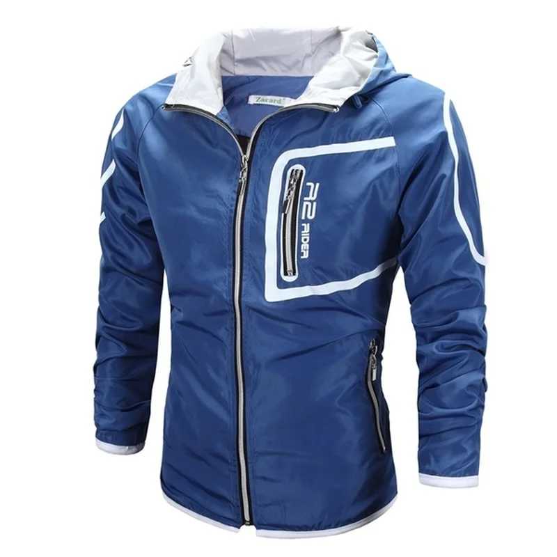 

ZOGAA New Spring and Summer Men's Jacket Sunscreen Printing Slim Casual Winter Jacket Men Clothes