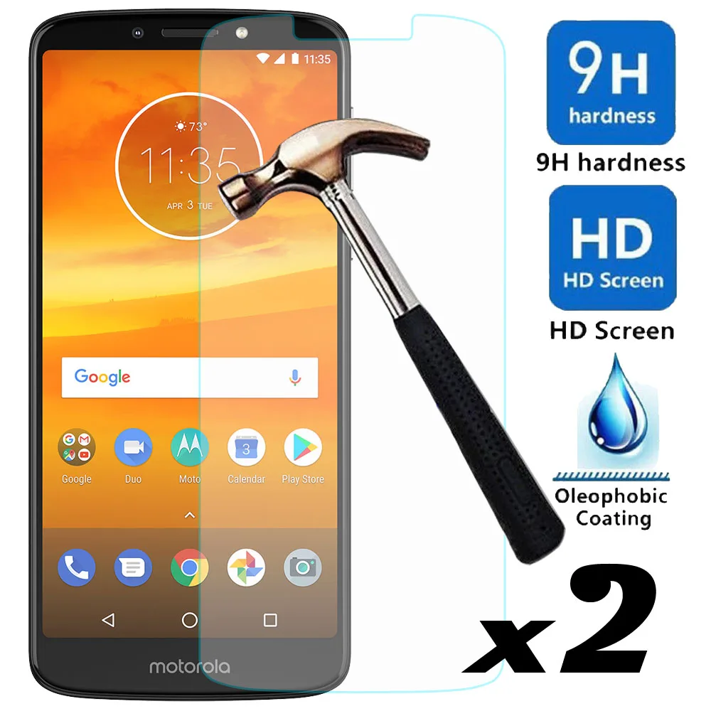 Закаленное стекло для Motorola Moto E5 Plus / Supra тонкая Взрывозащищенная устойчивая к