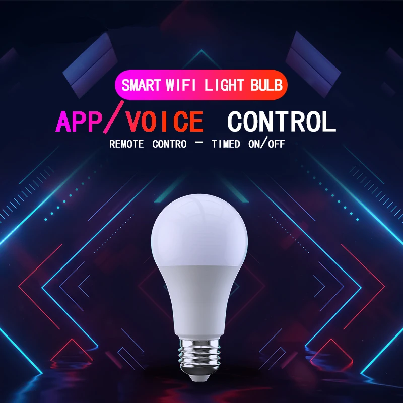 

Smart WiFi Light Bulb 4.5W/ 6.5W RGB Magic Light Bulb Lamp Wake-Up Lights Compatible with Alexa and Google Assistant Dropship