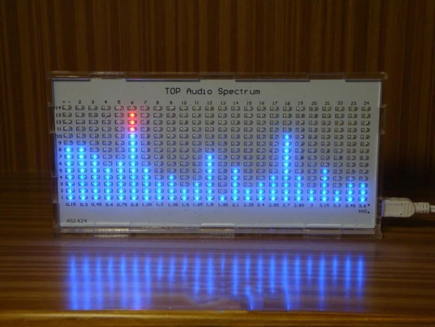 Микрофон чувство DIY Kit AS1424 профессионального музыкального спектра дисплею LED