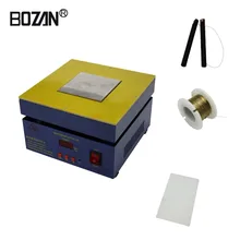 BOZAN цифровое регулируемое постоянное нагревание температуры платформа подогреватель светодиодный светильник отпайка алюминиевая пластина BGA паяльная станция