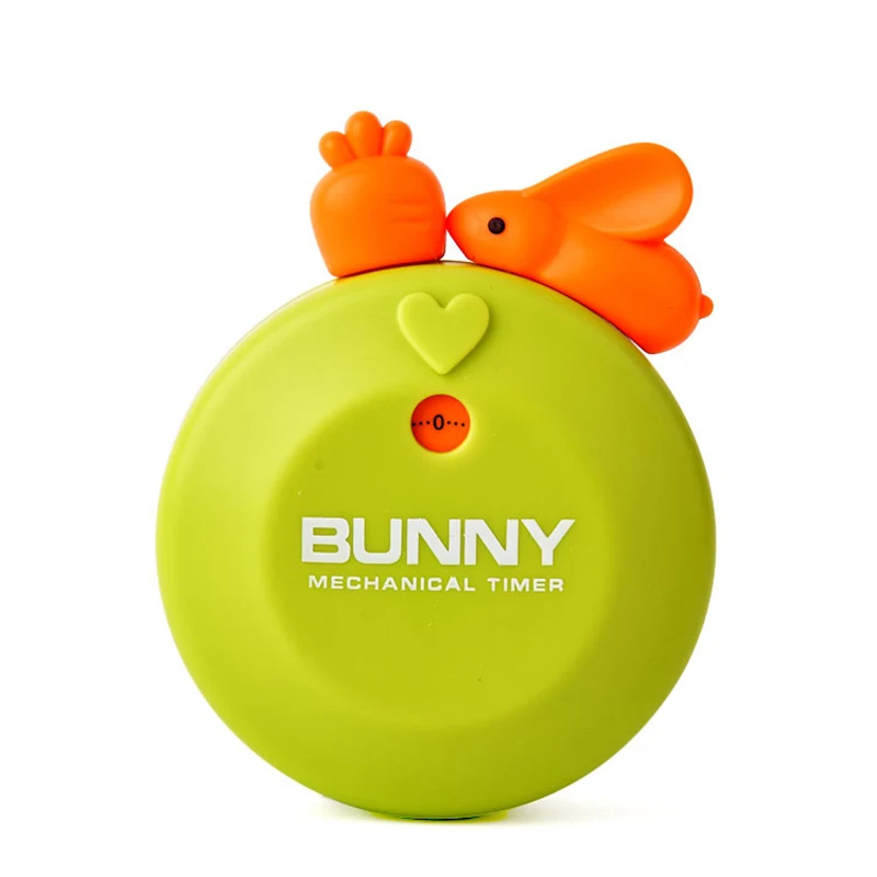 

Creative Alarm Clock Cute Rabbit Kitchen Timer 60 Minutes Mechanical Mount down Mechanical Clocks Kitchen Helper Gift For MOM