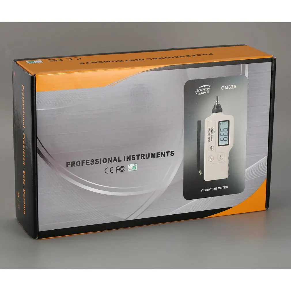 GM63A цифровые виброметры Виброметр прибор измеряет ручной анализатор тестер анализатор Манометр высокая точность
