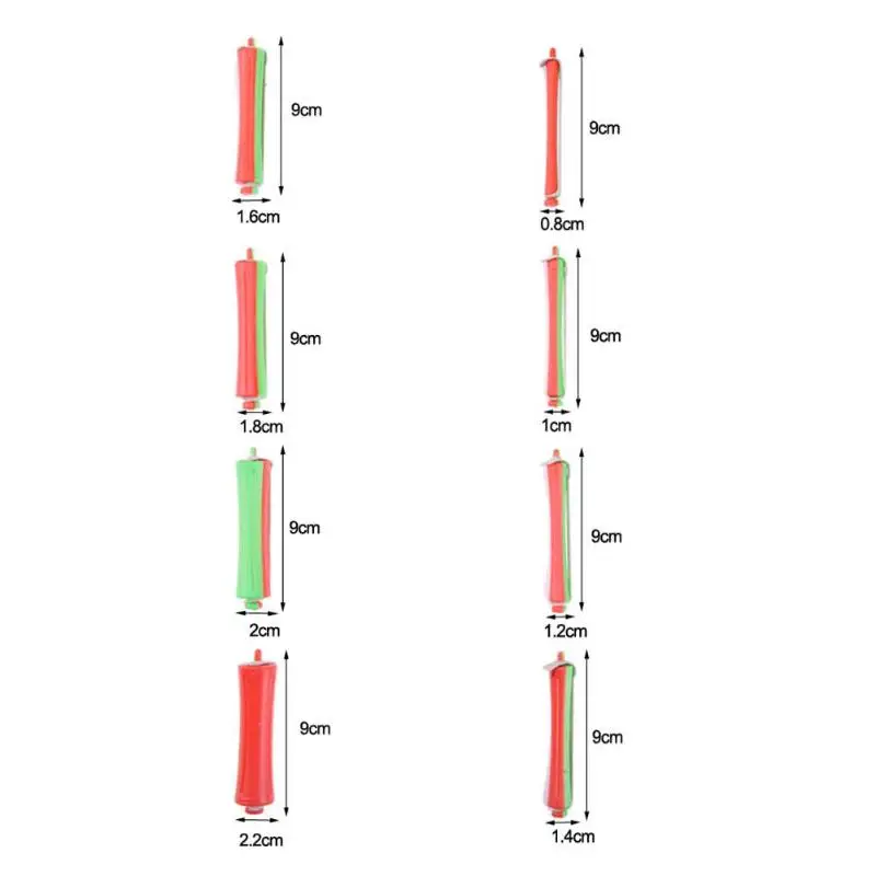 80 шт./компл. DIY холодной Пермь стержень Салон волос ролик щипцы для завивки волос бигуди Резиновая лента для волос клип парикмахерские чайник инструмент для укладки волос дропшиппинг