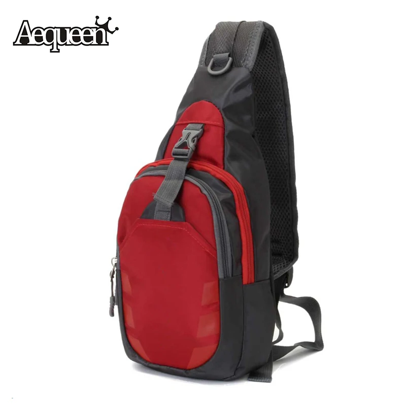  AEQUEEN 2017 New Nylon Chest Bag Men Women Waterproof Crossbody Shoulder Bags Back Pack Rucksacks Messenger Bag Diagonal Package 