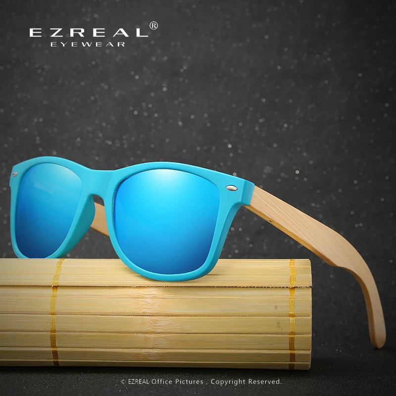 EZREAL Polarizing Glasses Men Bamboo Glasses for Driving Man Vintage Brand Polarized font b Gafas b