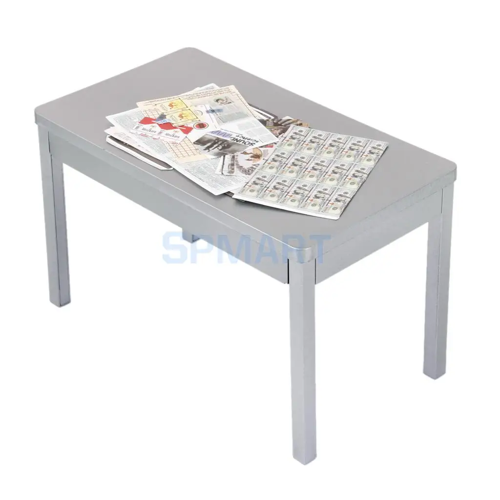 

1/6 Silver Table for 12" Soldiers Action Figure