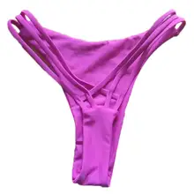 Женский купальник бикини с перекрещивающимися ремешками, эластичный купальник с низкой талией