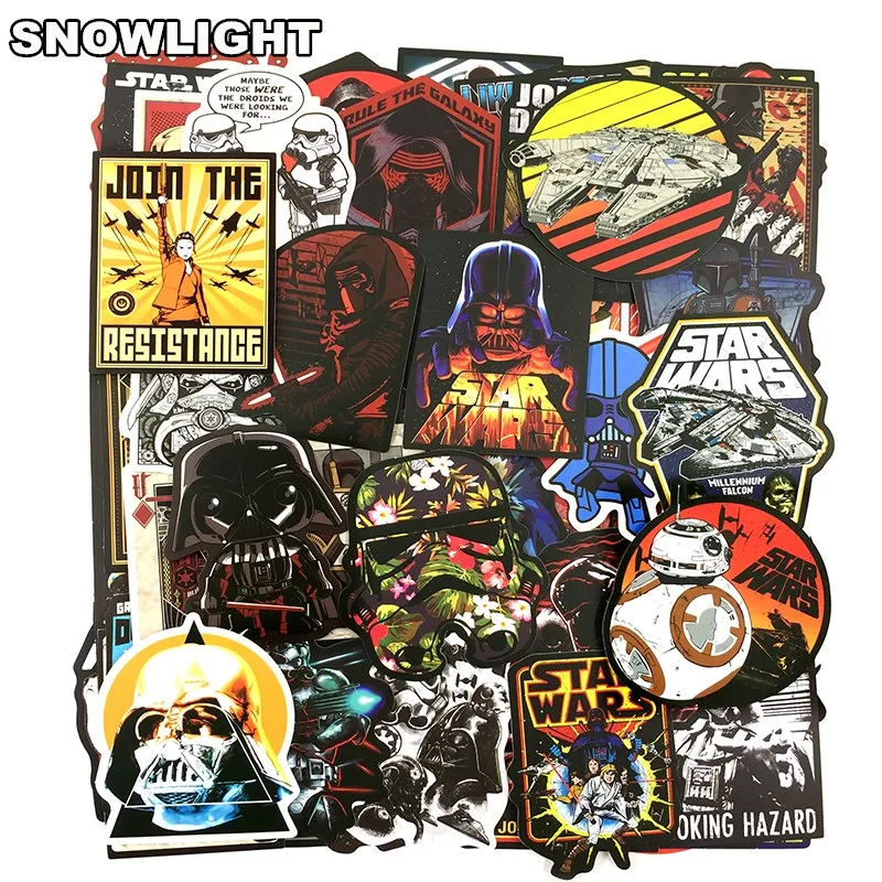 50-100PCS Star Wars Waterproof Fuel Cap Creative Sticker For Skateboard On Notebook Laptop Luggage  Styling Home Toy Diy Sticker