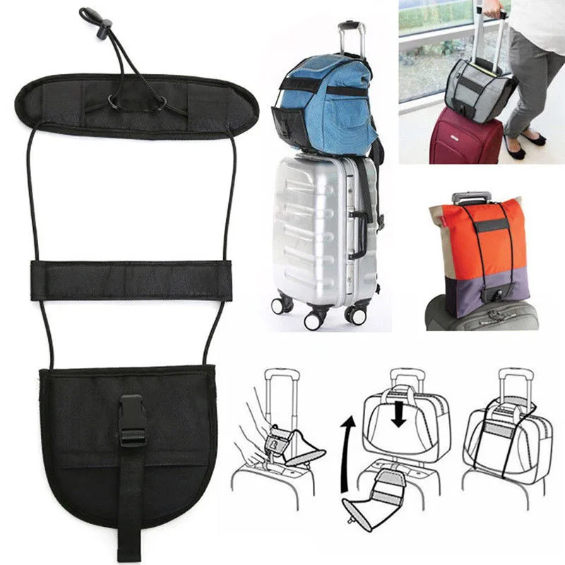 

LGFM-Travel Luggage Bag Bungee Suitcase Adjustable Belt Backpack Carrier Strap