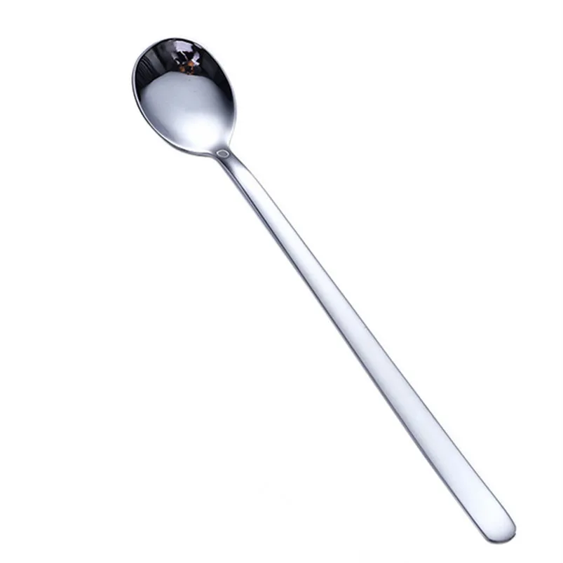 Coffee Latte Spoon Food Grade Stainless Steel Long Handle Glass Ice Cream Sundae Tea Spoon Kitchen Tableware R08 (4)