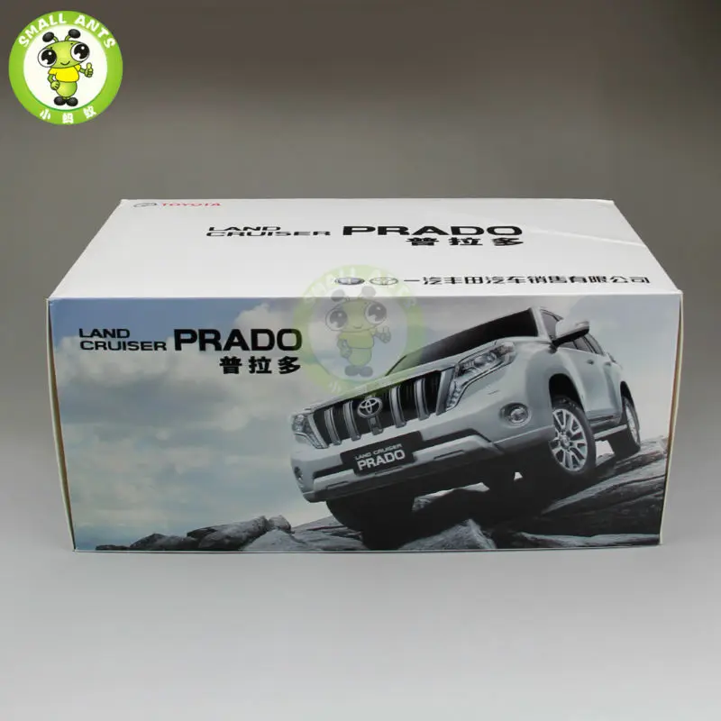 1/18 Land Cruiser Prado литая под давлением модель автомобиля SUV игрушки для подарков коллекция хобби белый без рисунка