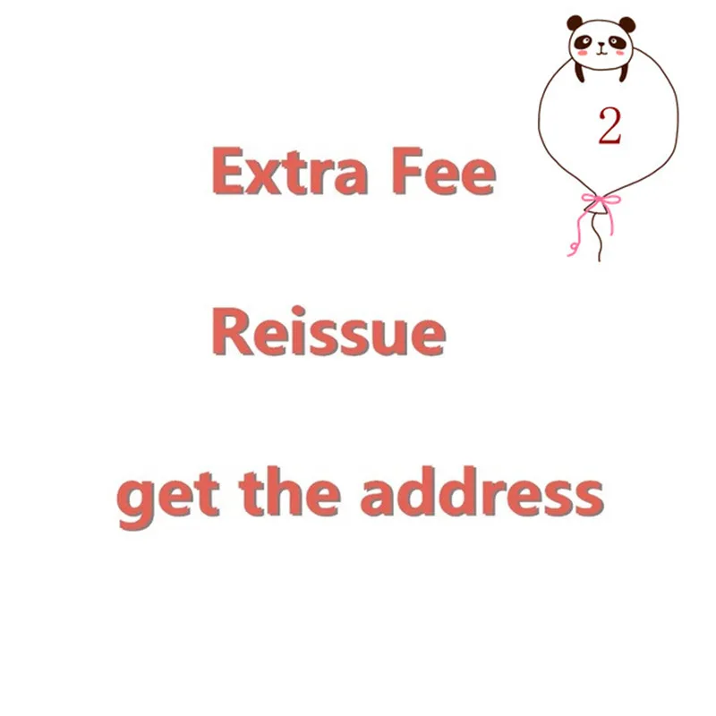 

Extra Fee to get your address online for resending