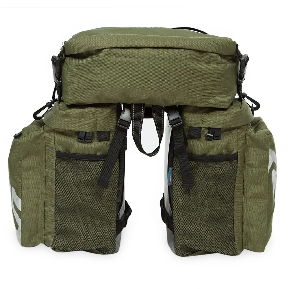 

ROSWHEEL 37L Durable Waterproof 3 In 1 Bicycle Rear Pannier Bag MTB Mountain Bike Rack Bag Road Bicycle Pannier Seat Trunk Bag