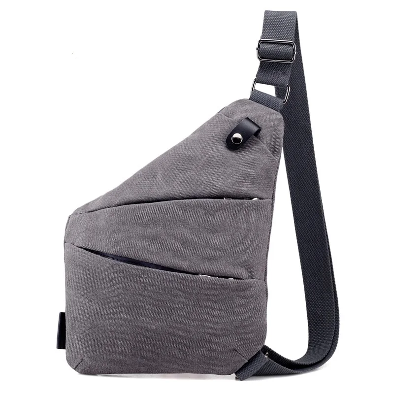 

875 Man Single Canvas bag Oblique Shoulder Bags Riding Waist Bag Man Chest Bag