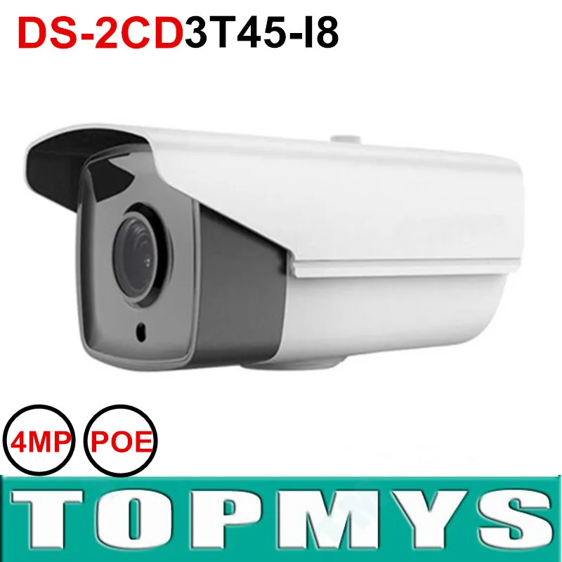 Free shipping HIK IP Camera DS 2CD3T45 I8 4MP POE 1080P IR night vision IR CUT