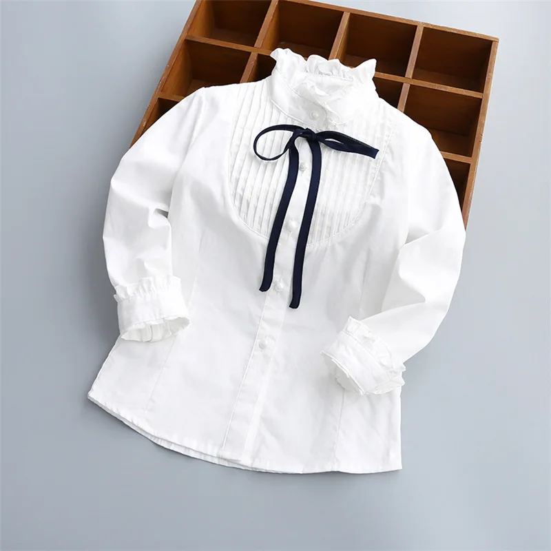 HOT School Uniform Cotton Format Long Sleeve girls Clothes Chool Girl