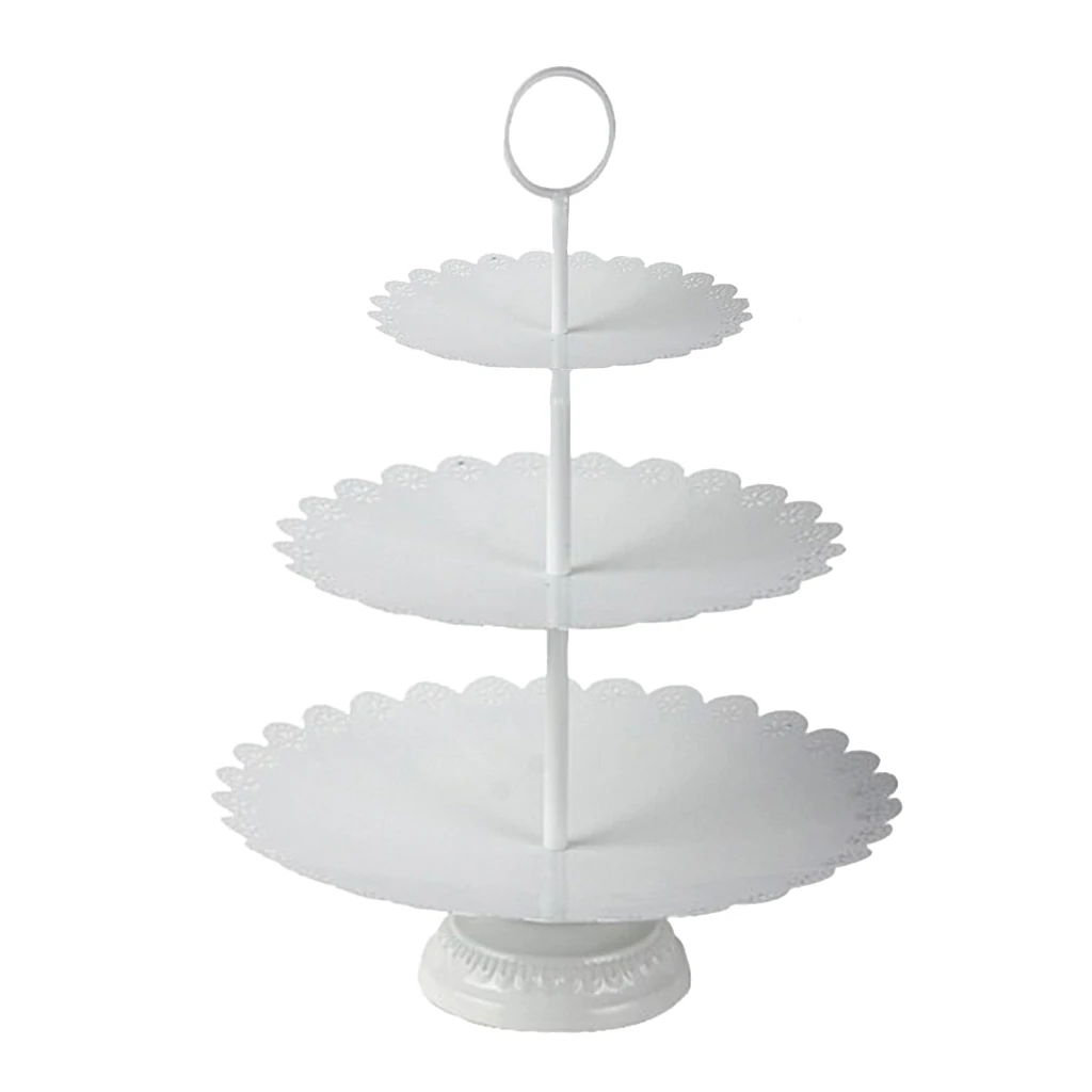 3 & 2 Tier Stacked Cake Stand Afternoon Tea Wedding Plates Fruit Cake Food Display Stand Party Tableware