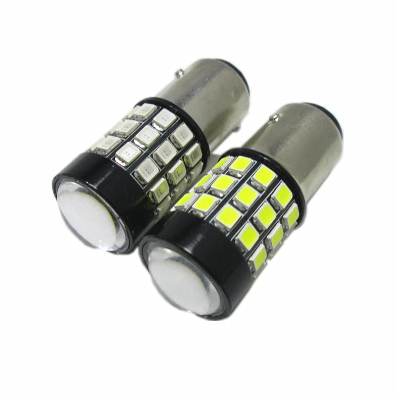 2 ШТ. Авто Автомобильные Светодиодные S25 BA15S P21W 1156 39 Вт 39LED Супер яркий 1156 Стоп-сигналы Заднего Хода поворотники Красный Белый Желтый