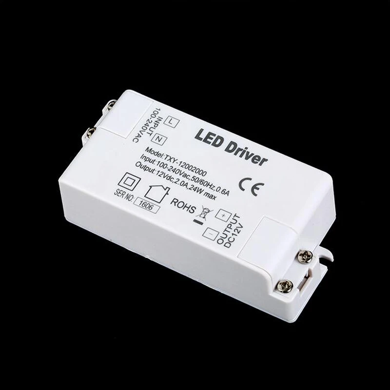 US $299.00 12V 24W LED Driver Power Supply 2A 24W Constant Voltage Power Adapter 50pcs