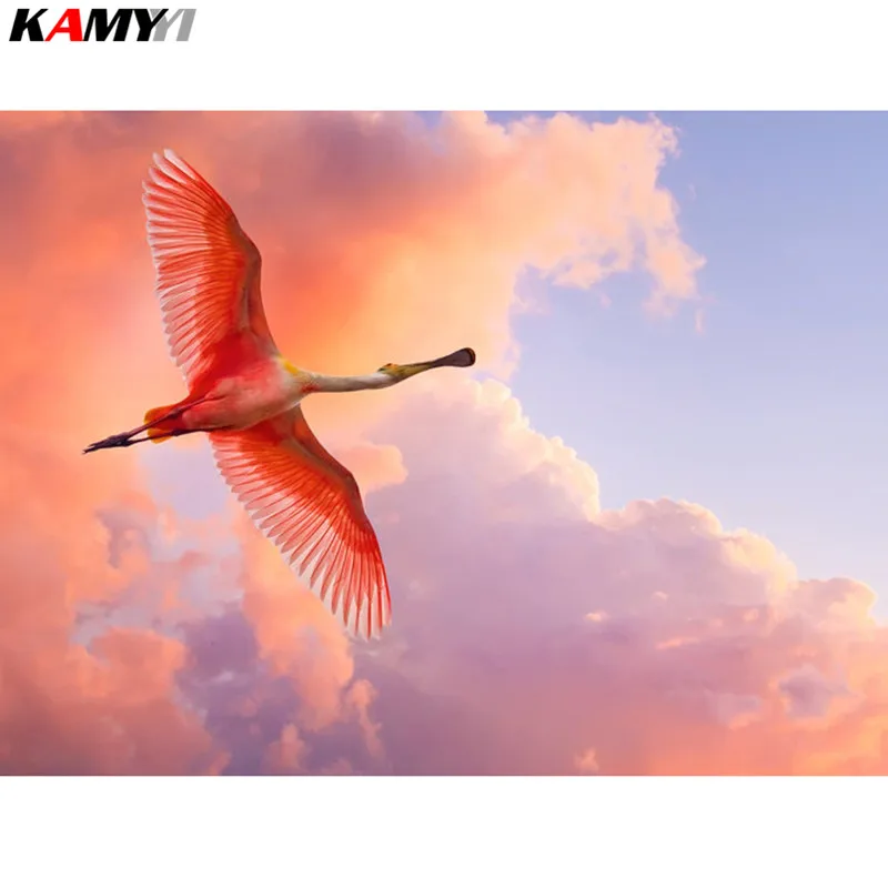 

Flamingo Patterns Rhinestones 5d Diy diamond embroidery kit crystal diamond painting 3D full round drill picture room new decor