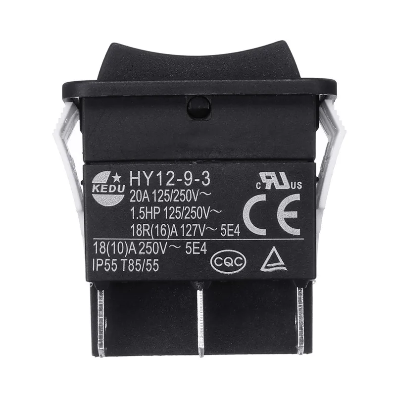 KEDU HY7 HY12-9-3 6 контактов кнопка включения ключевые переключатели кнопочные переключатели для электрооборудования с блокировкой дисковой винт