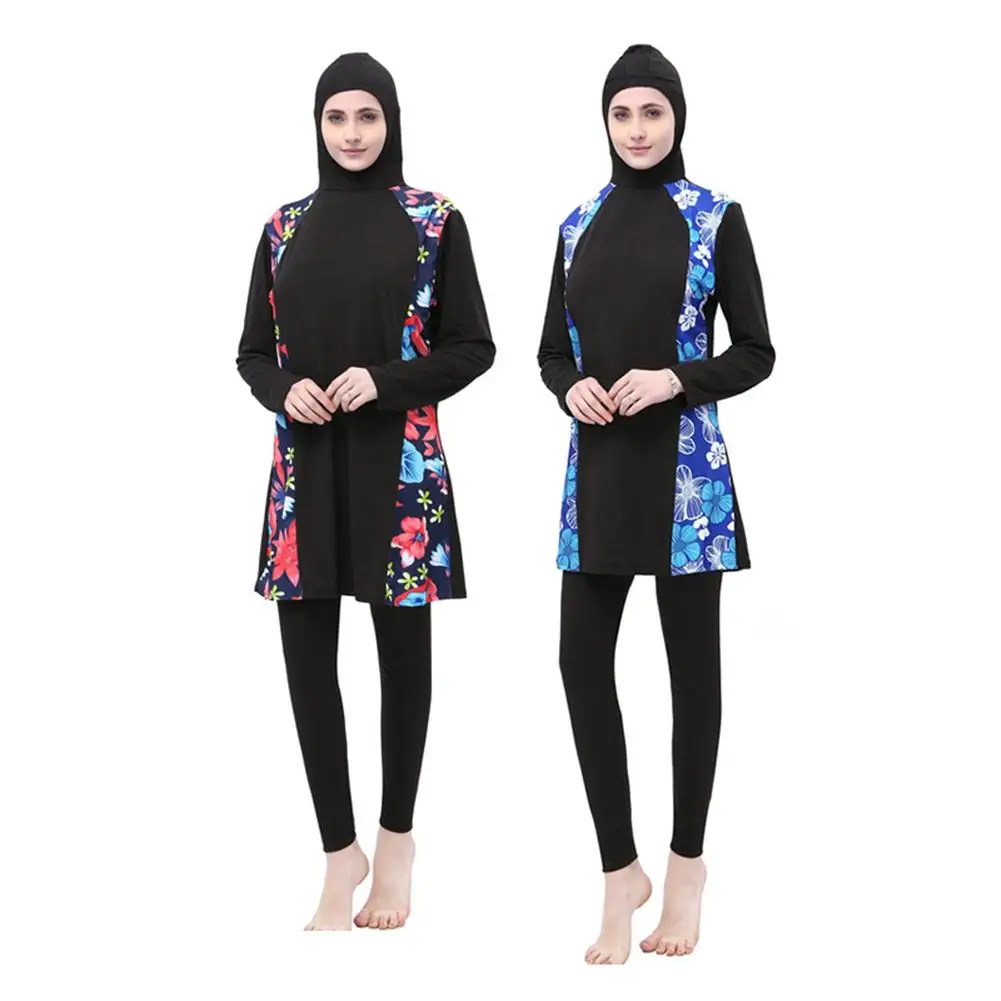 

2018 Arabian Swimsuit Ladies Muslim Swimwear Conservative Swimwear One-piece Swimsuit L-5XL Offshore Beach Swimming Pool Home