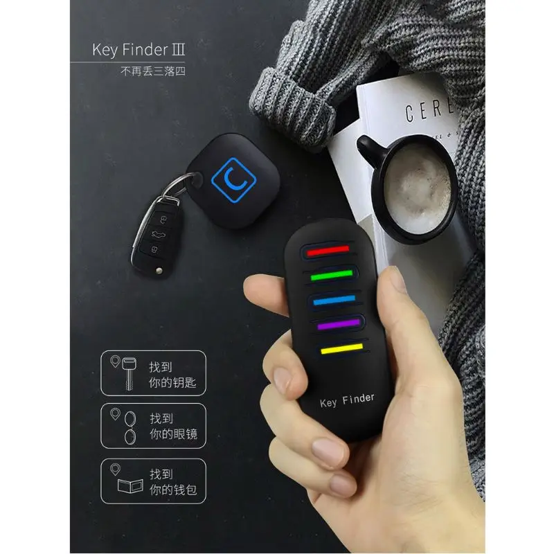 

Free Shipping Key Anti-lost Wireless Key Finder Receivers Keychain Key Tracker Item Locator Electronic Key Finder