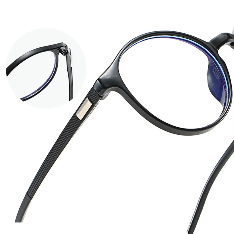 Модные женские очки, оправа для мужчин, анти-синий светильник, оправа для очков, Ретро стиль, круглые прозрачные линзы, очки, оптическая оправа для очков
