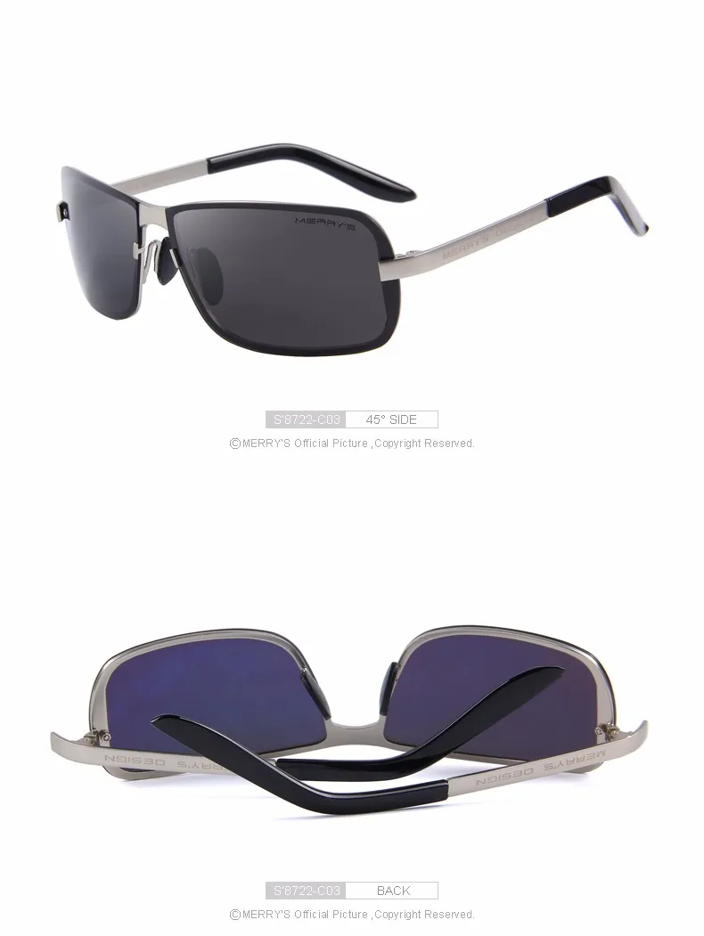 MERRY'S Классический бренд CR-39 солнцезащитные очки Для мужчин HD поляризованные солнцезащитные очки, очки для Для мужчин s модный великолепный дизайн; оттенков UV400 S'8722