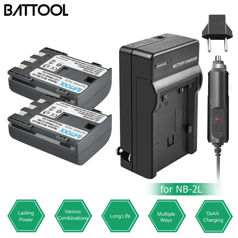 Батарея для камеры batcool 2.0Ah EN-EL3e EN EL3e EL3a ENEL3e + зарядное устройство Nikon D300S D300 D100 D200 D700