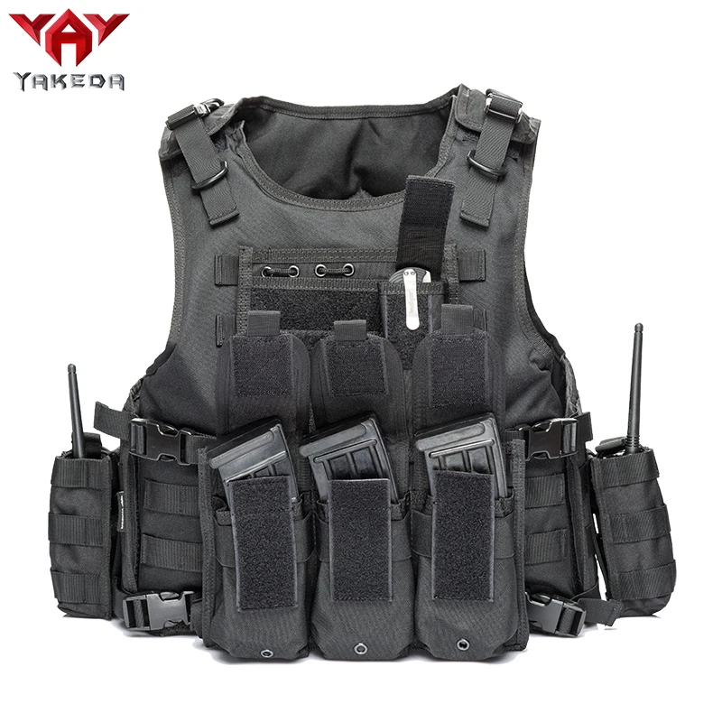 Yakeda Gilet De Protection Multifonctionnel Molle Cs Camouflage Extérieur  Gilet De Taille Pour Formation Tactique