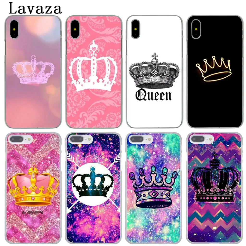 Жесткий чехол для телефона Lavaza Crown king Queen Apple iPhone XR XS Max X 8 7 6 6S Plus 5 SE 5C 10 чехлы 8Plus |