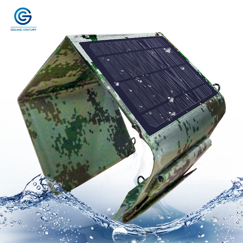  Goland Century Solar Panel Foldable and Portable Solar Charger 5V 10W 15W 20W USB Waterproof Dustpr
