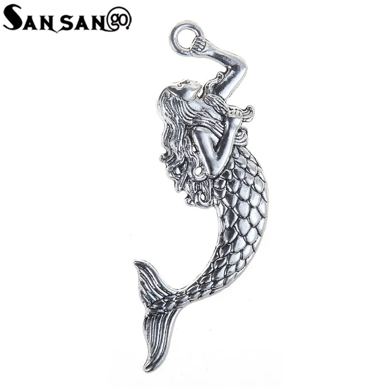 6 шт. подвеска из металлического сплава 7 5 х2 см|mermaid charms pendants|charm pendantmermaid |